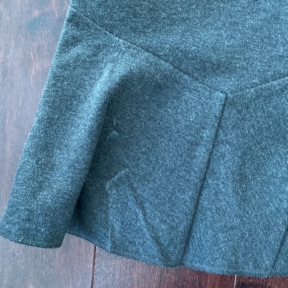 Jcrew charcoal gray peplum top - Picture 2 of 3